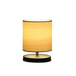 Opviq Lámpara de mesa beige y negro